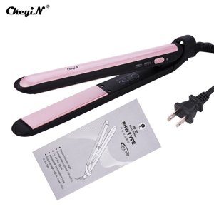 CkeyiN Hair Straightener, Professional 2 in 1Hair Flat Iron Curler Ceramic Hair Styling Tool,Constant Temperature Negative Ion 25mm 2 In 1 Curly Hair Straightener