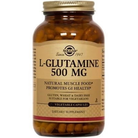 Solgar L-Glutamine 500 MG Capsules, 100 Ct