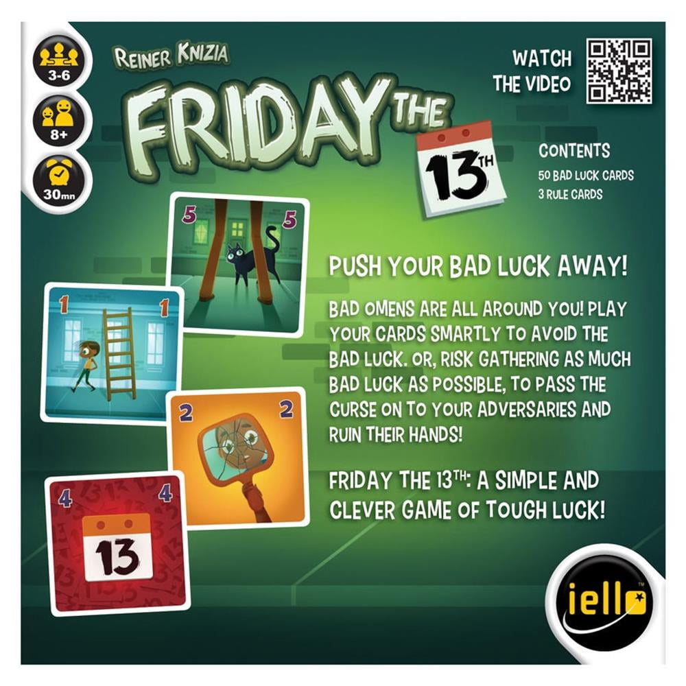 Iello Friday The 13th Board Game Walmart Com Walmart Com