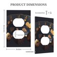 thumbnail image 3 of KLL Casino Cards Poker Pattern Electrical Outlet Covers, 3" x 5" 1 Pack Electric Receptacle Plug Covers for Decorator Receptacle Outlet & Switch-Style S, 3 of 6