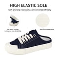 thumbnail image 4 of JENN ARDOR Women's Slip On Mules Slippers Canvas Sneakers Casual Shoes Low Top Lace Up Backless Comfortable Walking Flats Shoes, 4 of 8