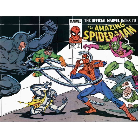 Official Marvel Index to the Amazing Spider-Man #7 VF ; Marvel Comic Book