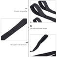 thumbnail image 1 of UPGRATOR 4Pcs Ski Shoulder Straps Black Polyester Adjustable Ski Boot Carrier Accessories, 1 of 6