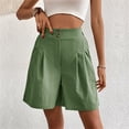 thumbnail image 4 of Sngxgn Short for Women, Knit Quick Walking Short with Pockets for Everyday Wear, Workouts, Hiking(Green,M), 4 of 6