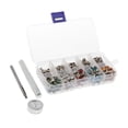 thumbnail image 1 of AMLESO 200Pcs Rhinestone Rivets Decorative Studs Studs Rivets With Tool For Leather DIY, 1 of 8