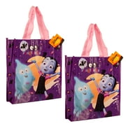 Vampirina Reusable Trick or Treat Bags (2 Pack, 12 x 11 x 2.5 in) Kids Halloween Candy Tote Bag Lightweight Easy to Carry