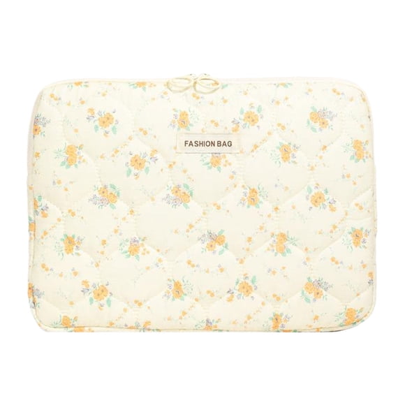 Estuche Floral Wosthever para Computadora Portátil 15 Pulgadas Amarillo