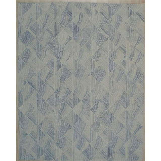 EORC KC40105BL5X8 Tapis Moderne Transitionnel 5 x 8 Pieds Tufté Main, Multi Couleur & Denim