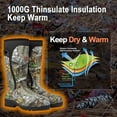 thumbnail image 2 of Insulated Hunting Boots for Men Featuring Waterproof Rubber, 2 of 9