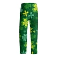 thumbnail image 6 of Men's St Patrick's Day Print Comfortable Casual Drawstring Pants Full Length Lounge Pants Soft Polyester Spring Summer Wear 2026 Green 2XL, 6 of 7