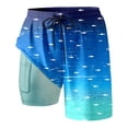 thumbnail image 2 of Womens Swim Shorts with Compresssion Liner 2026 Summer Casual Elastic Waist Leopard Print Board Shorts with Pockets Beachwear, 2 of 4