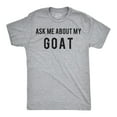 thumbnail image 2 of Mens Ask Me About My Goat T Shirt Flip Funny Farm Animal Cool Novelty Graphic Graphic Tees, 2 of 7