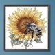 thumbnail image 1 of Cuadros Decorativos Diamond Painting 5D DIY taladro parcial girasol abeja decoración del hogar (XD064) Wdftyju embutido en tela, 1 of 7