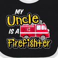 thumbnail image 4 of Inktastic My Uncle is a Firefighter with Fire Truck Boys or Girls Baby Bib, 4 of 4