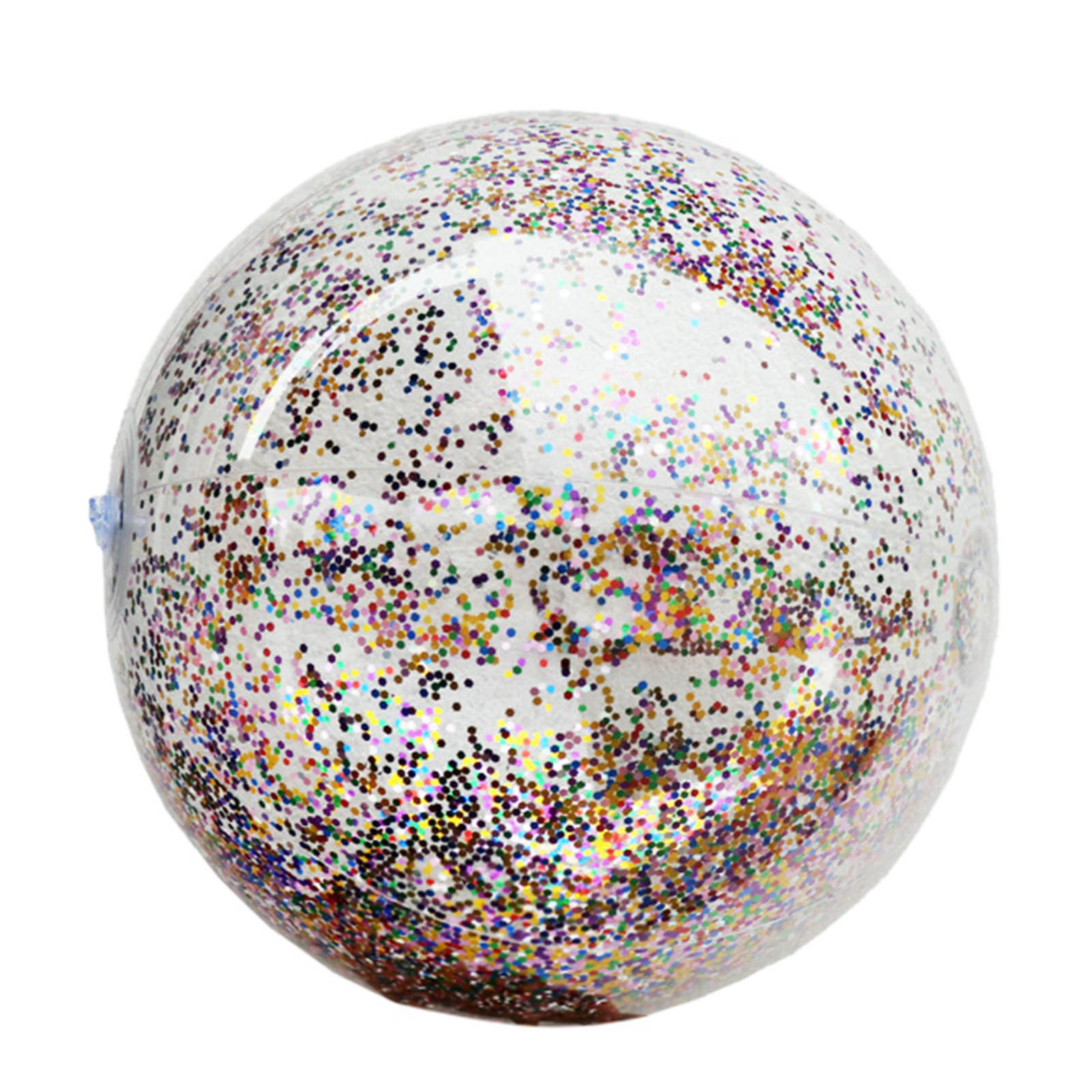Confetti Ball Transparent Inflatable Flash Beach Ball Swimming Pool