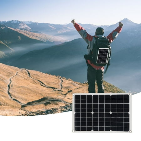

Binmer 20 Wa-Tts Solar Panel High-Efficiency Module Monocrystalline Technology Work With Dc 12-18 Volts Charger For Rv Camping Home B-Oat Marine