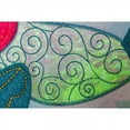 thumbnail image 3 of Evergreen Hummingbird Quilled Look Garden Linen Flag, 3 of 3