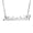 Silver, variant on Custom Stainless Steel Butterfly Pendant Necklace Gold Chain Personalized Name Necklaces Choker Jewelry Necklaces for Women
