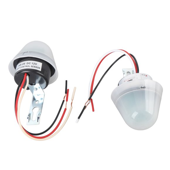Photocell Light Control Switch, Automatic On Off High Sensitivity Rainproof 10A Sensor, with Wide Application for Outdoor Garden Street Lights