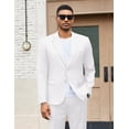 thumbnail image 5 of COOFANDY Big and Tall Suits for Men Slim Fit Single Breasted Sport Jacket and Pants Set Suit for Wedding Dinner Prom Graduation Party Business, 5 of 7
