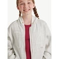 thumbnail image 3 of Justice Girls Full Zip Fleece Hoodie, Sizes XS - XLP, 3 of 6