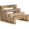 thumbnail image 1 of Creative Co-Op 6 Inches Mango Wood Cutting Board 3 Sections for Kitchen, Natural Stand, 1 of 7