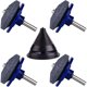 thumbnail image 1 of 4 paquetes de afilador de cuchillas para cortacésped, accesorios para cortacésped con 1 kit de afilado de cuchillas, herramientas de afilado para cuchillas de cortacésped azul 50 x 55 mm Versailles, 1 of 5