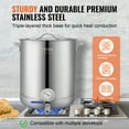 thumbnail image 5 of VEVOR Stainless Steel Kettle, 16 GALLON Brewing Pot, Tri Ply Bottom for Beer, Brew Kettle Pot, Home Brewing Supplies Includes Lid, Handle, Thermometer, Ball Valve Spigot, Filter, Filter Tray, 5 of 9