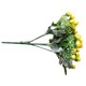 thumbnail image 3 of Ramo de rosas artificiales simulación floral decoración oficina en casa plástico falso flor rosa, amarillo claro 2 piezas sidaley HA8203-07B, 3 of 6