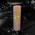 thumbnail image 4 of Rhinestones Insulated Cup Simple Portable Stainless Steel Water Cup Trend High Color Value Car Water Cup, 4 of 13