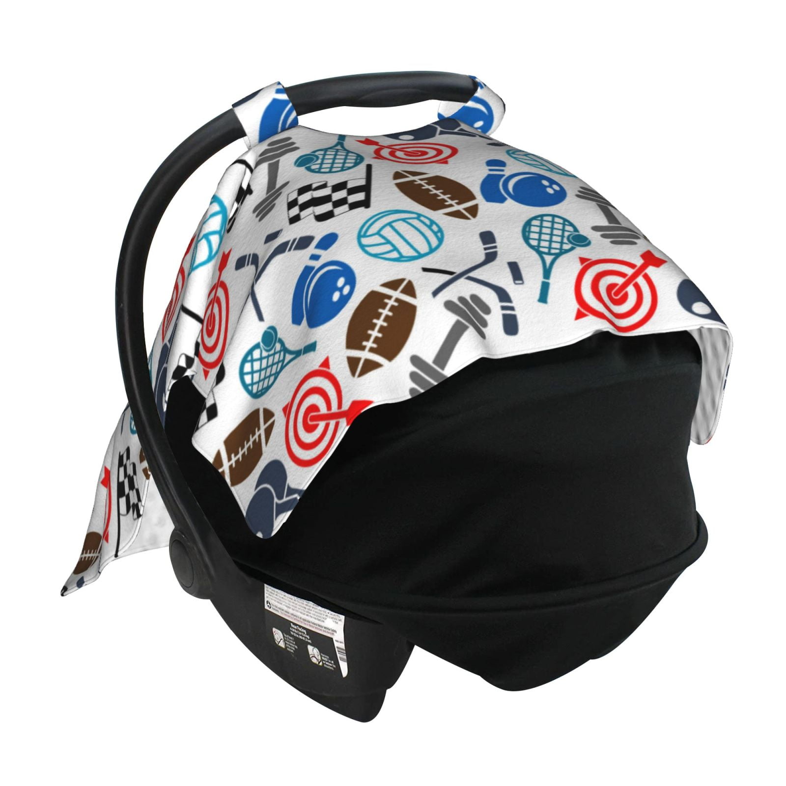 Car Seat Cover Baby - Sport Items Breathable Infant Car Seat Cover for Baby Carseat, Lightweight Comfort Baby Essentials Must Haves Newborn Stuff for Girl Boy
