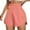 Pink #041, variant on Running Shorts for Women with Liner High Waisted Lightweight Athletic Shorts with Pockets for Workout Gym Outdoor Black L