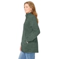 thumbnail image 4 of Woman Within Zip-Front Microfleece Jacket Long Oversized Fleece, 4 of 6