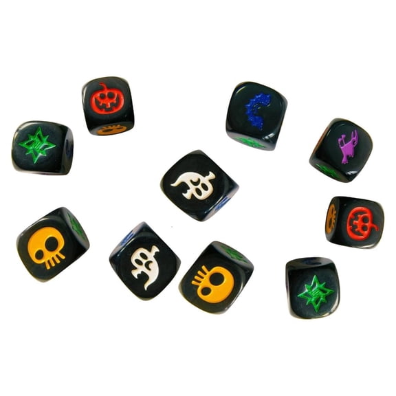 Qhmade 10 Pcs Acrylic Dices Six Side Dices Dices Entertainment Game Dices