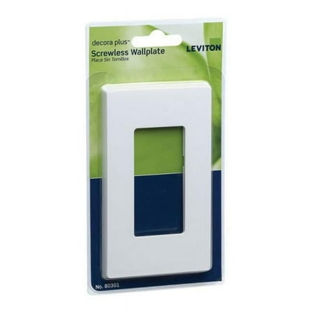 Decora C42-80301-0SW Screw Less Snap on Wallplate  White