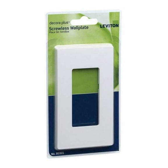 Decora C42-80301-0SW Screw Less Snap on Wallplate  White