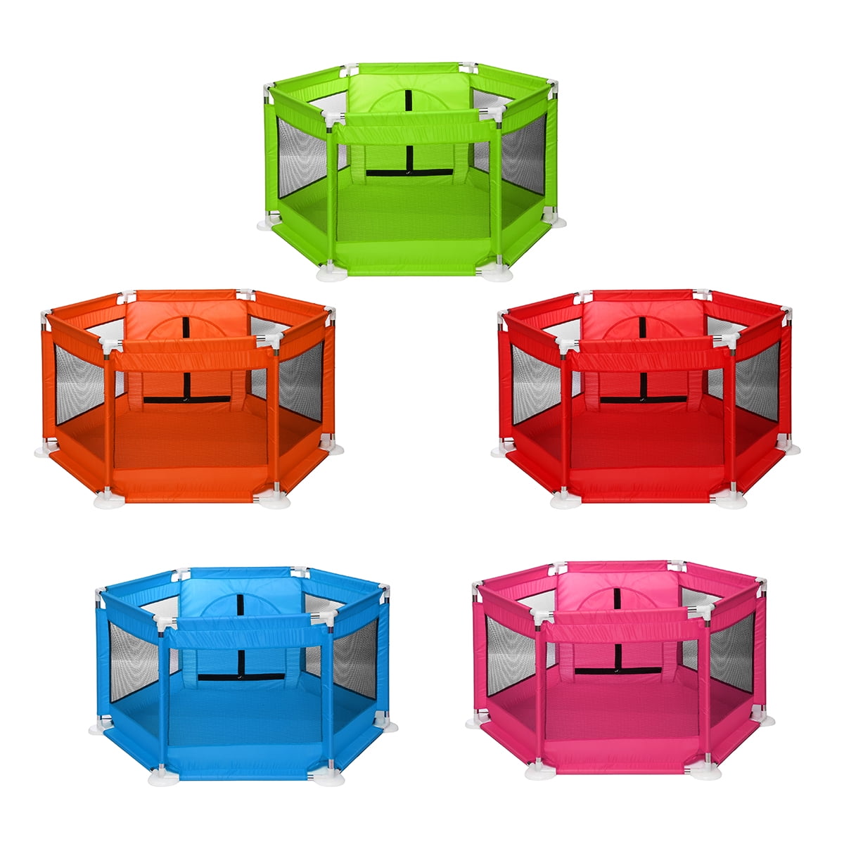 6 Side Baby Playpen Activity Play Pen Kids Playard Room Divider With