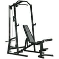 thumbnail image 1 of Soozier Home Gym Machine, 3 in 1 Smith Machine with Adjustable Bench, 1 of 10
