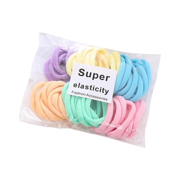 50 gomas para el pelo para niñas, coleteros elásticos de alta elasticidad para el pelo Estilo B