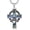 A-Claddagh Cross(Abalone), variant on Statue of Liberty Cross Necklace for Men Women 925 Sterling Silver American Flag Cross Pendant Patriotic Jewelry Independence Day Jewelry Gifts