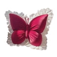 thumbnail image 3 of Cojín de mariposa para dar soporte a la cintura, decoración del hogar, accesorio para fotos, cojín para la mesita de noche, para sofá, para estudio, rojo, 3 of 8