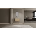 thumbnail image 5 of 30" Wall-Mounted Bathroom Vanity whit Ceramic Sink, 2-Soft Closing Door, Oak, Plywood, 5 of 9