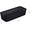 thumbnail image 6 of 10-Piece Organizing Set | Multiple Size Bins | Multipurpose Storage Basket | Black, 6 of 9