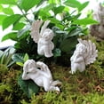 thumbnail image 4 of 5Pcs Angel Plug-In Garden Little Girl Resin Flower Set Set Pendulum Micro Landscape Garden Statue, 4 of 10