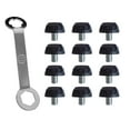 thumbnail image 4 of colaxi 12Pcs Rugby Shoes Studs Track Shoes Accessories Professional M5 Turf Anti Slip Soccer Studs Football Boot Spikes for Training Height 6mm, 4 of 10