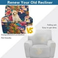 thumbnail image 4 of Xixirimido Colorful Hibiscus Plumeria Pattern Recliner Cover with Pockets Reclining Slipcover 4-Pieces Lazy Boy Recliner Armchair Cover for Recliner Furniture Protector for Kid Pet, 4 of 8