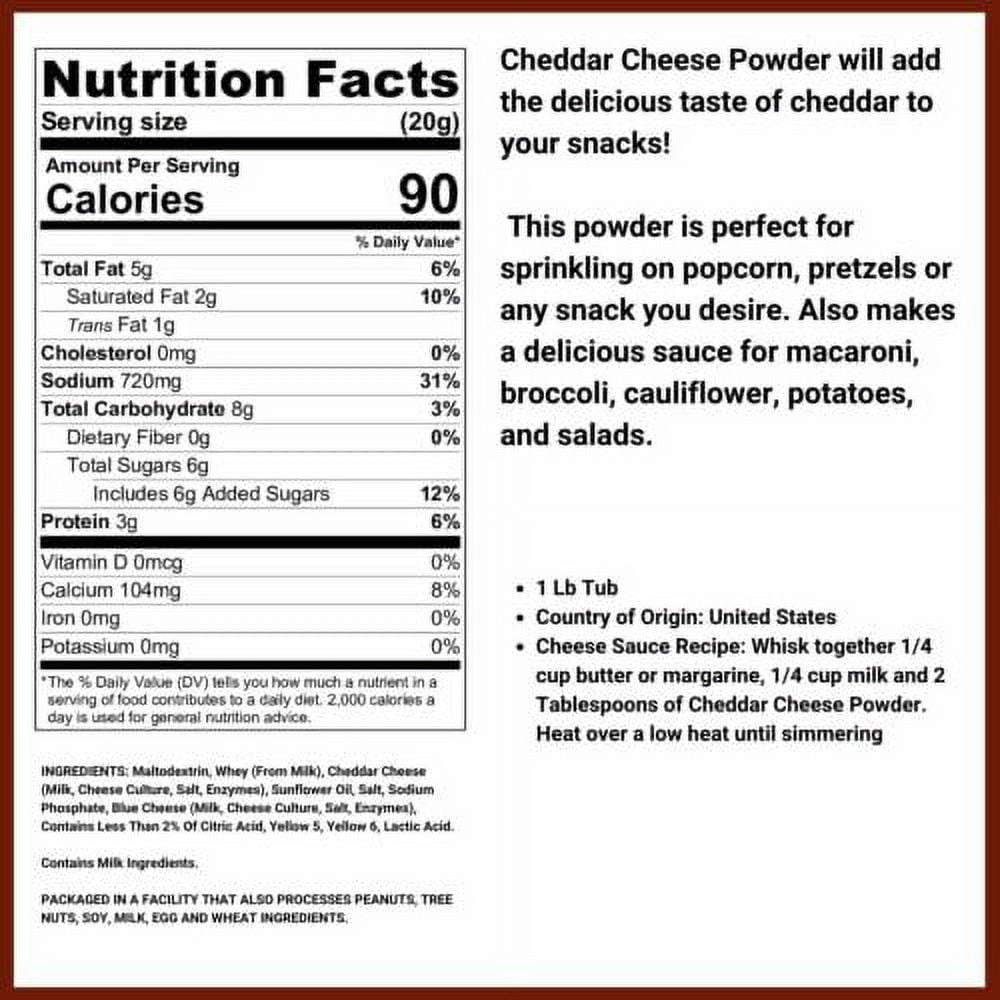 Cheddar Cheese Powder 1 Pound (Pack of 1)