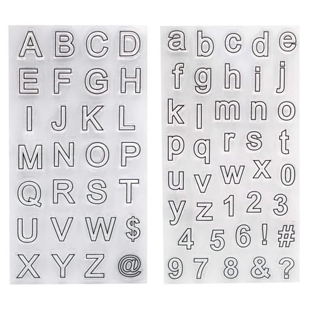 UPC: 0191518392036 | Block Letter Clear Stamps by Recollections™