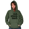 thumbnail image 3 of Eat Sleep Hunt Sport Hunting Season Unisex Plus Fleece Graphic Hoodie Brisco Brands 3X, 3 of 5