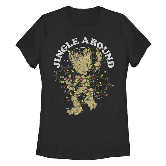 Women's Marvel: Guardians Of The Galaxy Groot Jingle Around Graphic T-Shirt